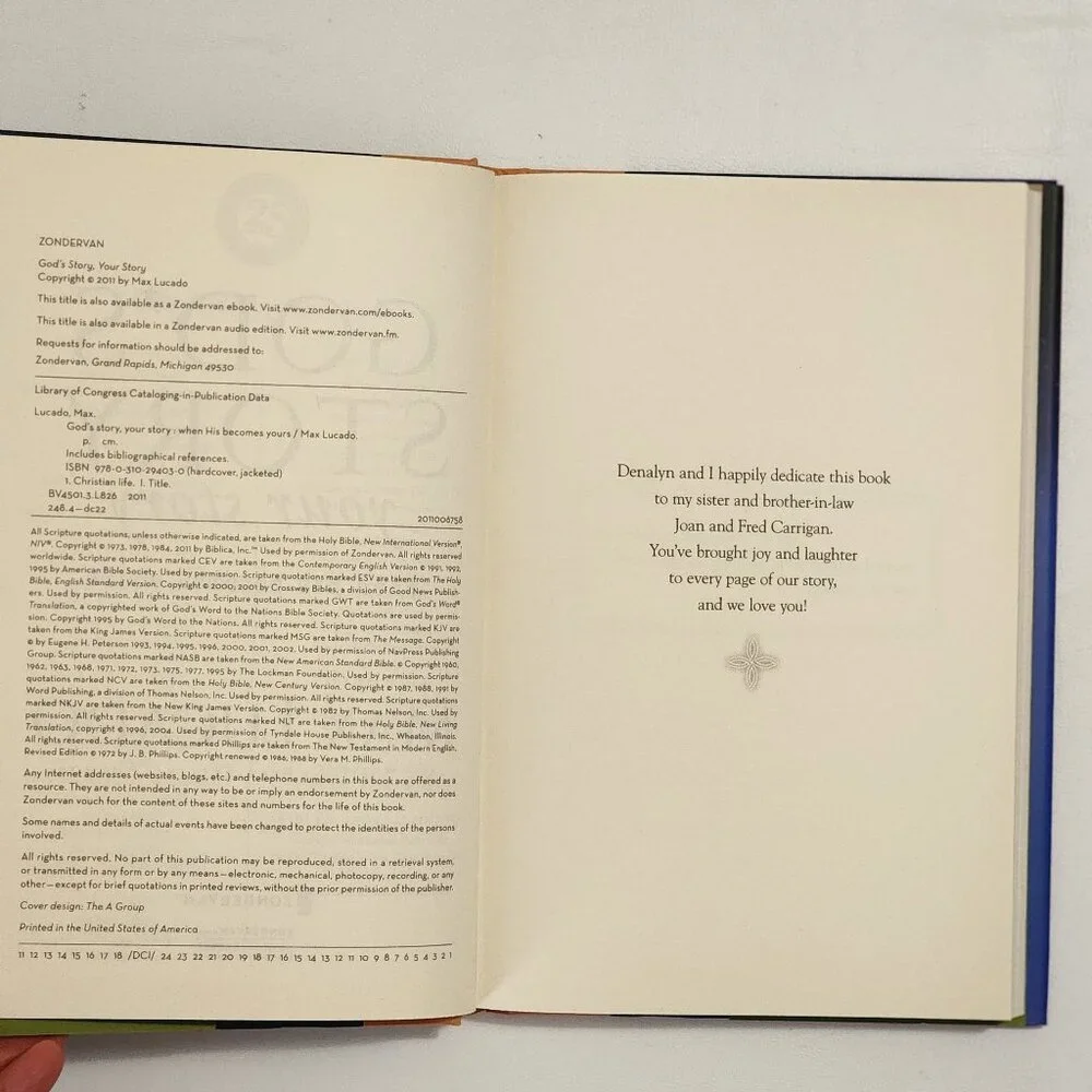 God's Story Your Story: When His Becomes Yours by Max Lucado NEW